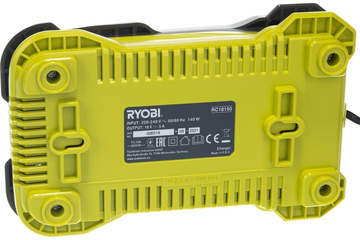 Зарядное устройство Ryobi RC18-150 ONE+, 18 V, Li-Ion