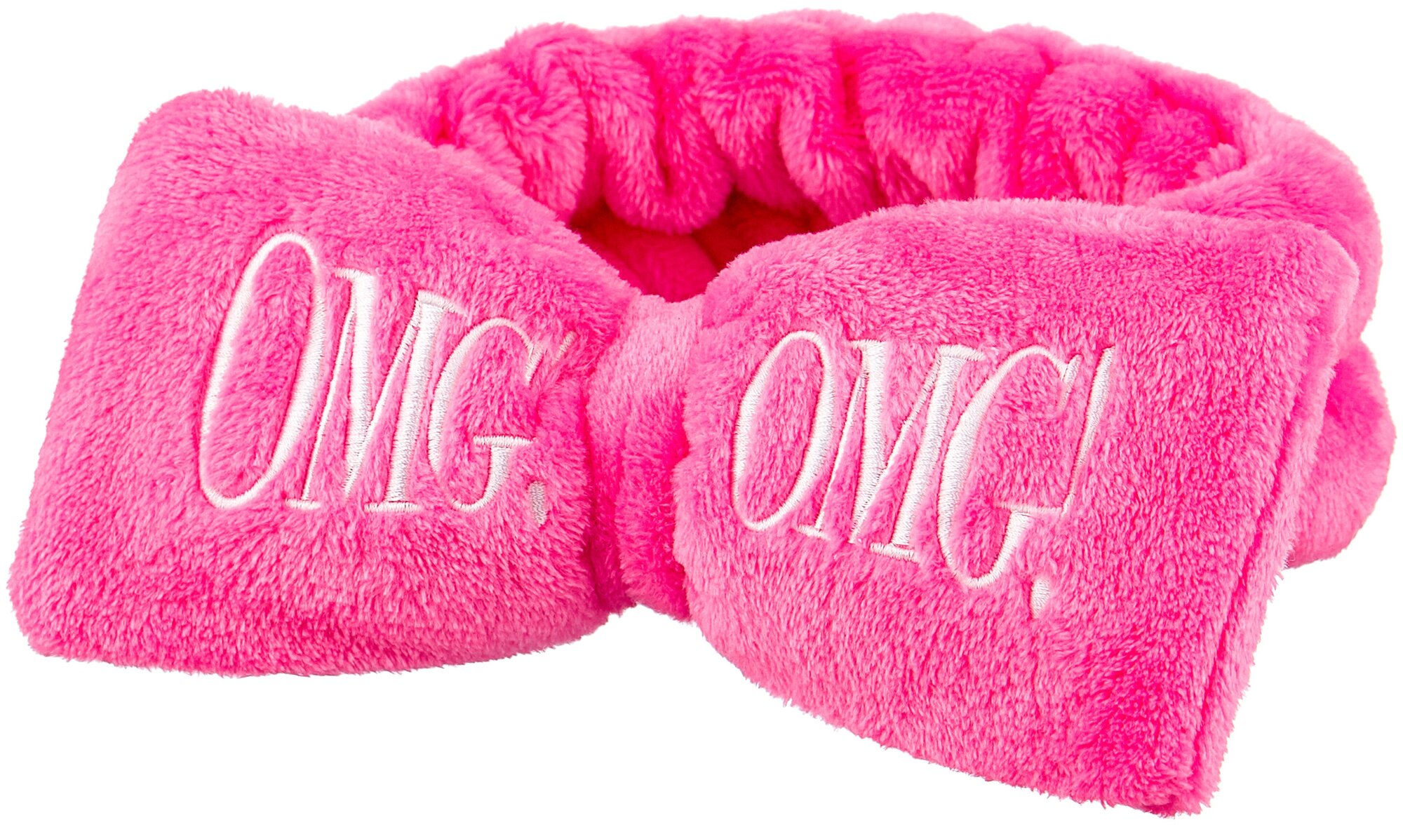 Double Dare OMG! бант-повязка для фиксации волос во время косметических процедур, ярко-розовый