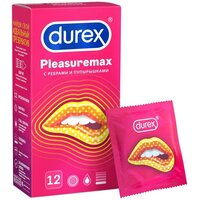 Презервативы Durex Pleasuremax, с ребрами и пупырышками, №12