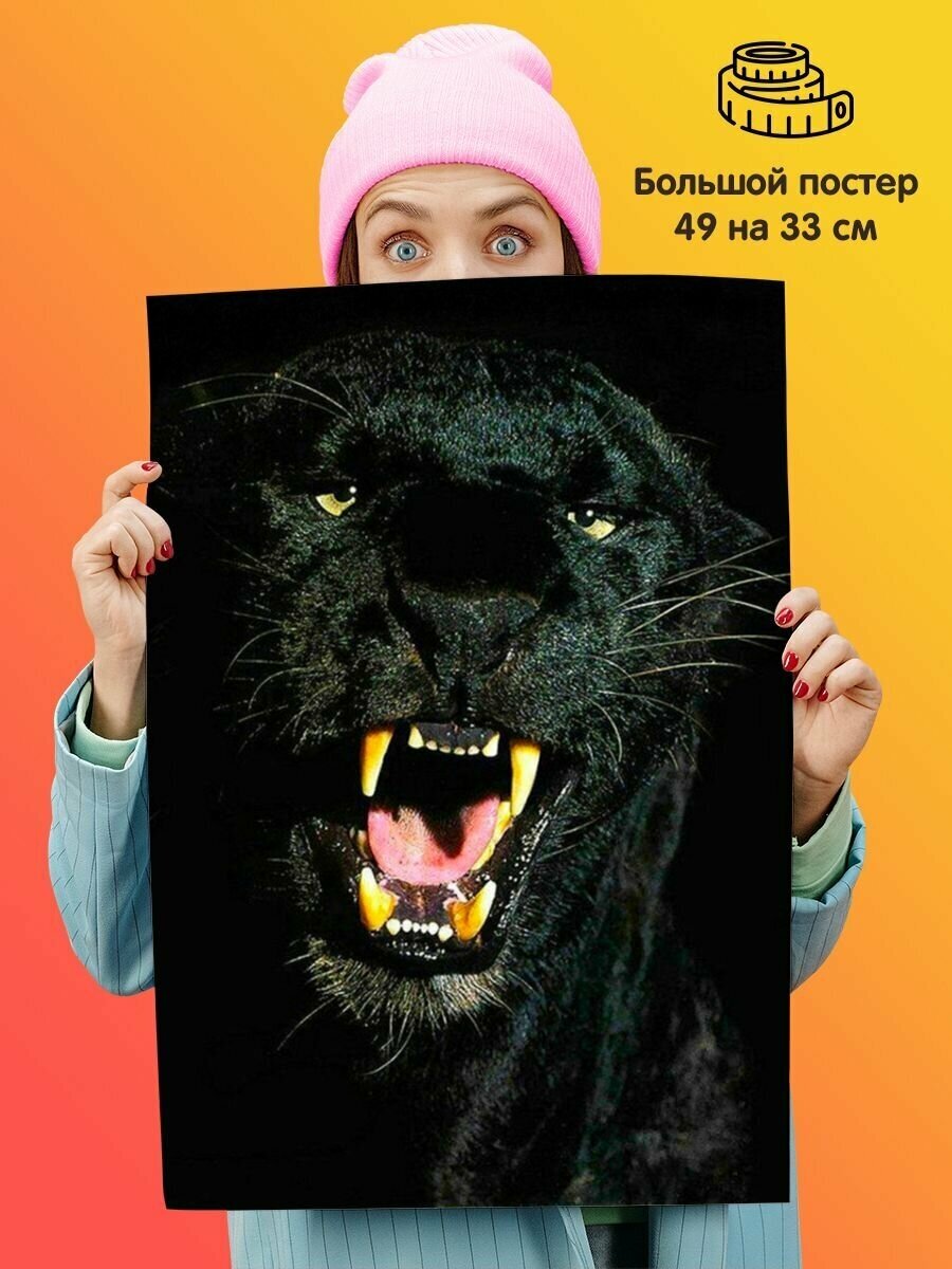 Постер плакат Black Panther Черная Пантера