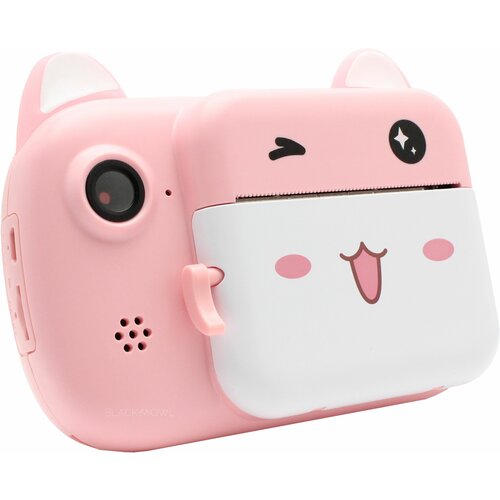 Фотоаппарат детский мгновенной печати Полароид розовый Новогодний подарок для девочки Термобумага и шнурок на шею в комплекте 449000₽