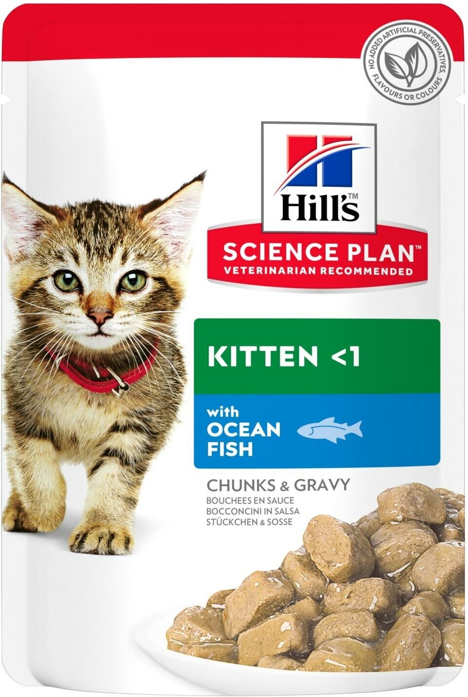 HILL'S SP Kitten Healthy Development Пауч д/котят с Океанической рыбой, соус