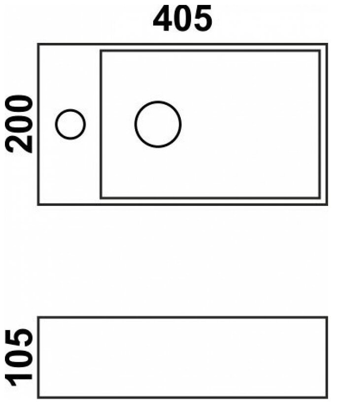 Раковина MELANA MLN-9048DR - фотография № 6