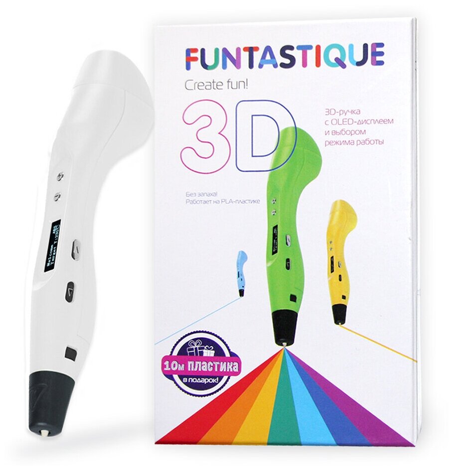 3D-ручка FUNTASTIQUE ONE, цвет Белый