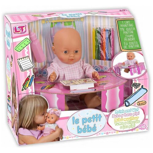 Кукла Loko Toys Le Petit Bebe с подарочным набором и аксессуарами к школе, 30 см