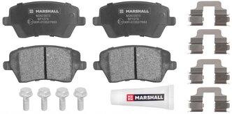 Дисковые тормозные колодки передние Marshall M2623973 для LADA Largus, LADA Vesta, Renault Logan (4 шт.)