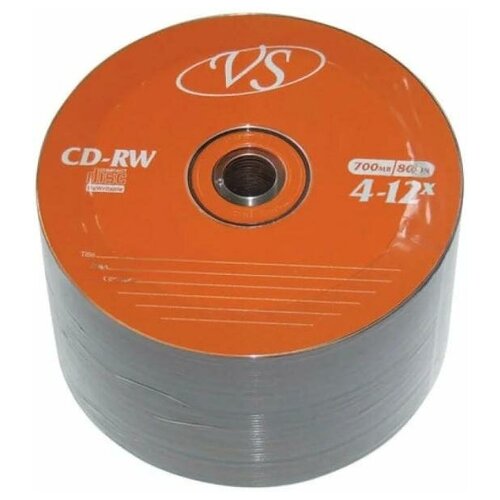 Диск CD-RW VS 700 Mb, 12x, Bulk (50), (50/600)