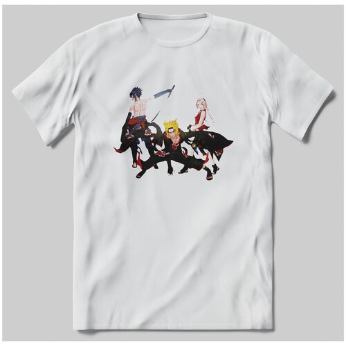 фото Футболка с принтом аниме наруто (anime naruto) команда 7 акацки размер - 34 brut-shop