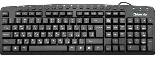 Клавиатура Defender HB-470 стандартная, чёрная