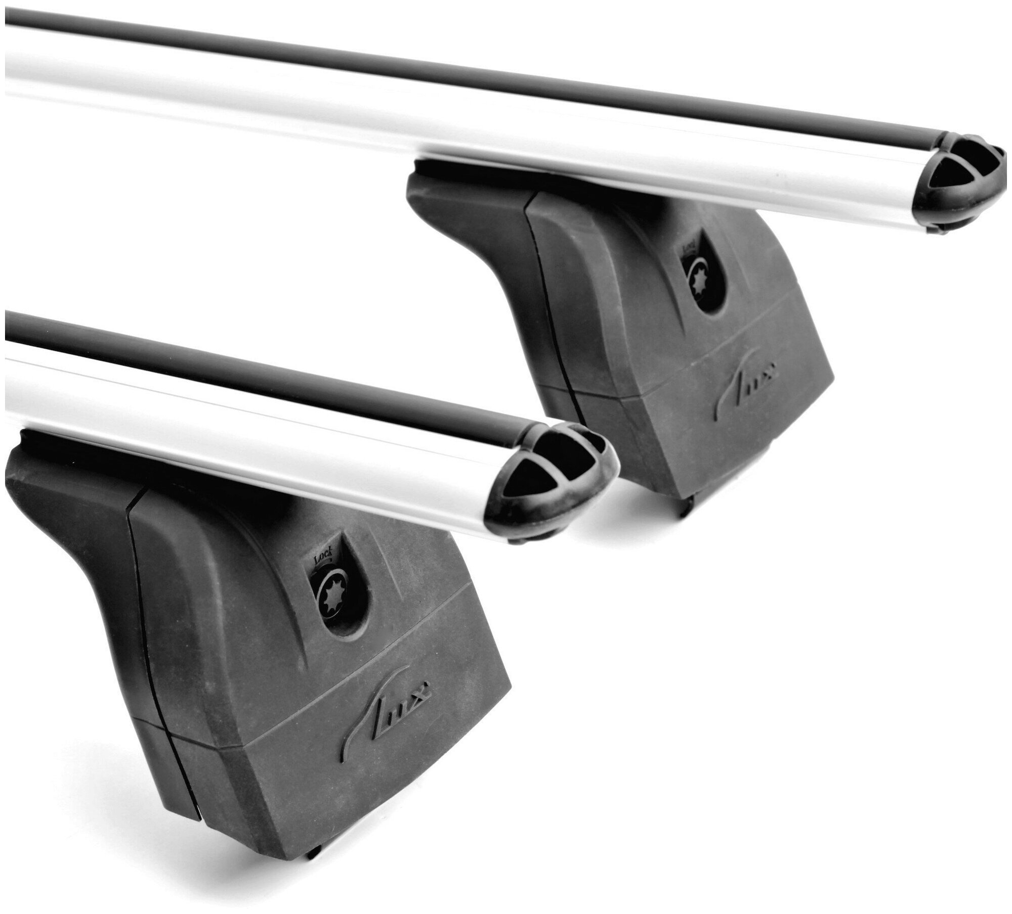 Багажная система "LUX" с дугами 1,2м аэро-классик (53мм) для а/м Kia Soul II 2013-2014 г.в. с интегр. рейл.