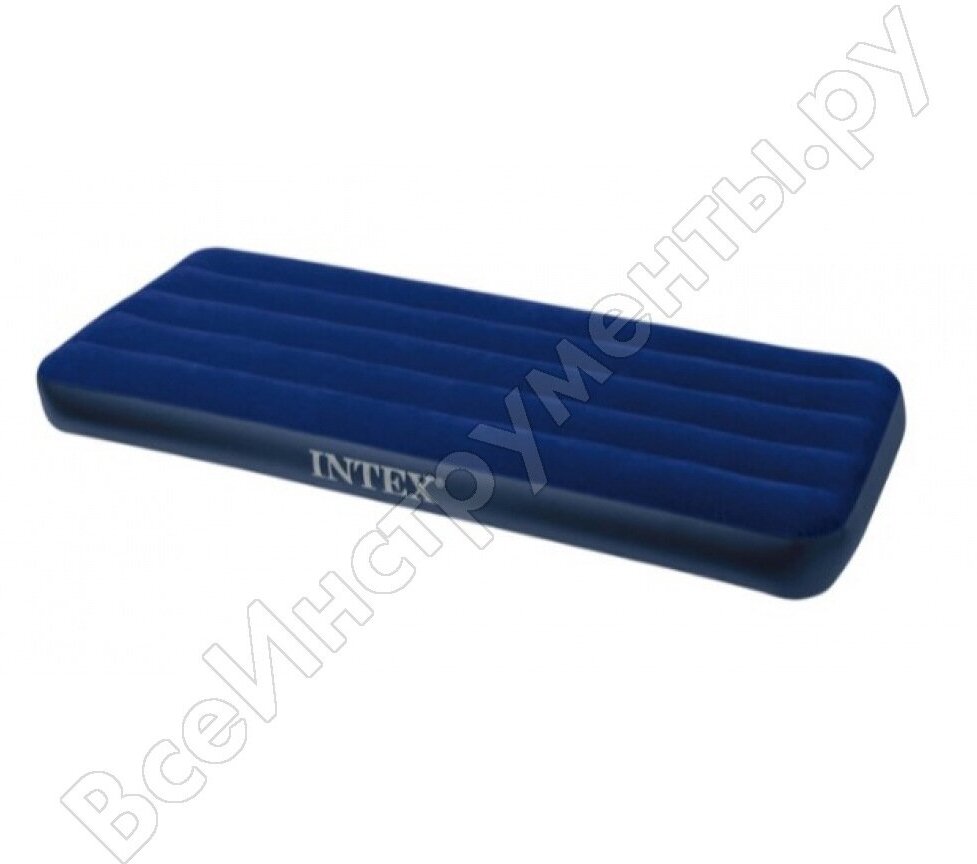 Intex Надувной матрас Classic Downy Airbed Fiber-Tech, 76х191х25см 64756