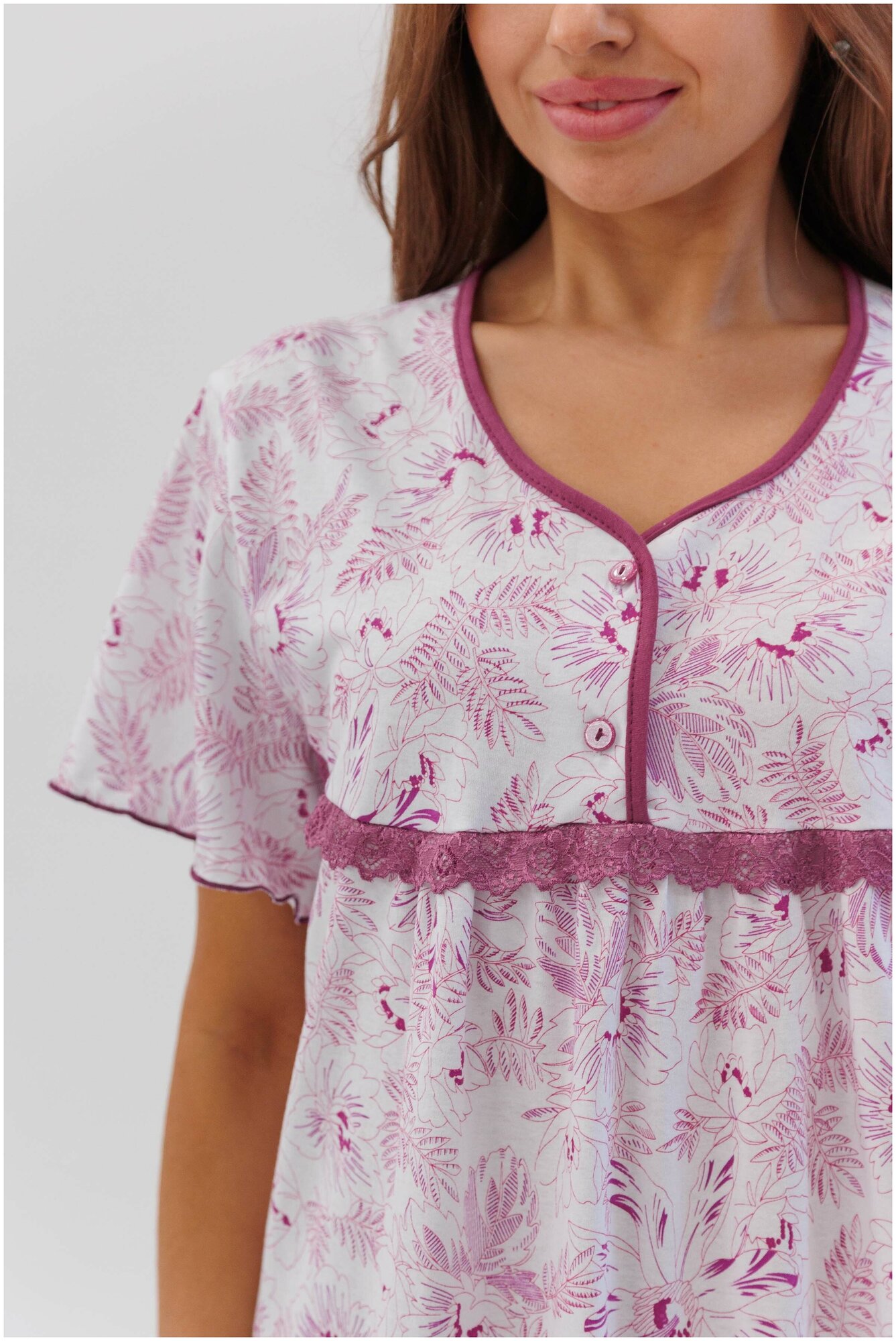 Женская ночная сорочка Modellini 1168/2, размер 62 - фотография № 7