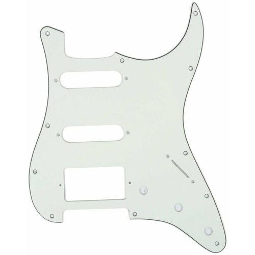 Защитная накладка электрогитары Fender Stratocaster, 3 слоя, белая, Musiclily MX0312