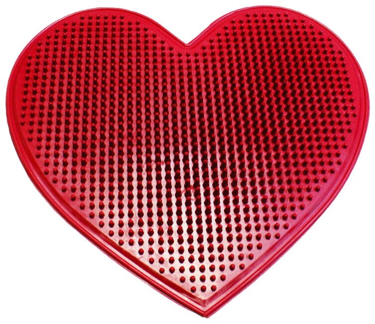 Дельта-Терм массажный коврик Сердце 1301 37x38 см, красный