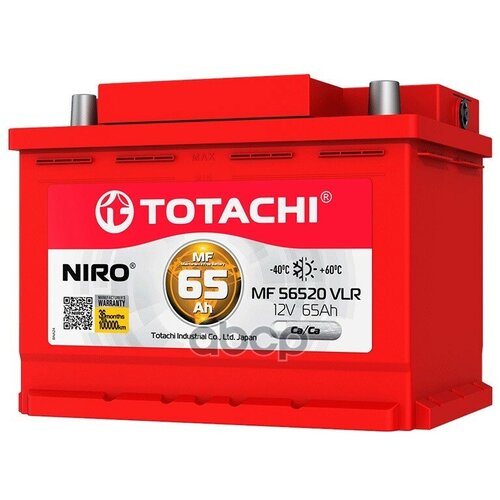 Акб Totachi Niro Mf 56520 Vlr 65А/Ч Поляр. Обратная 0 (Jis L) TOTACHI арт. 90365