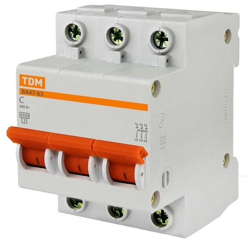 Автоматический выключатель TDM ELECTRIC ВА 47-63 (C) 45kA