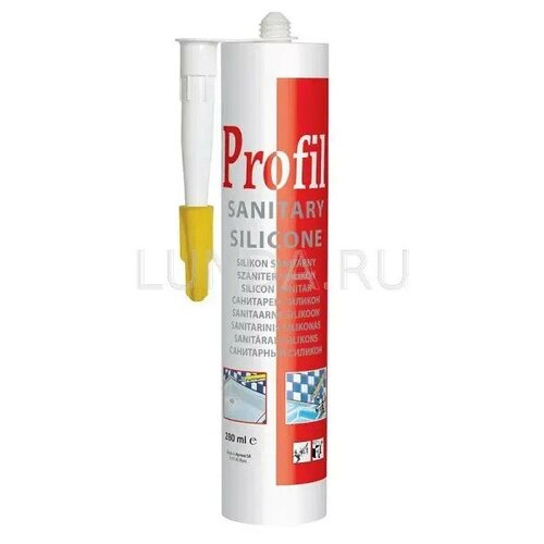 Силикон санитарный Profil 270 мл, бесцветный, Soudal 124253