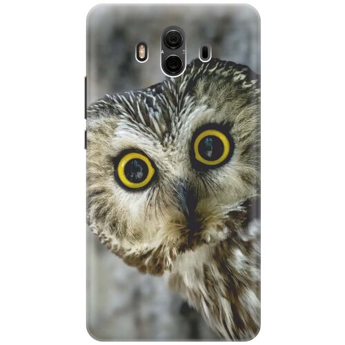 фото Re:pa накладка transparent для huawei mate 10 с принтом "удивленная сова"