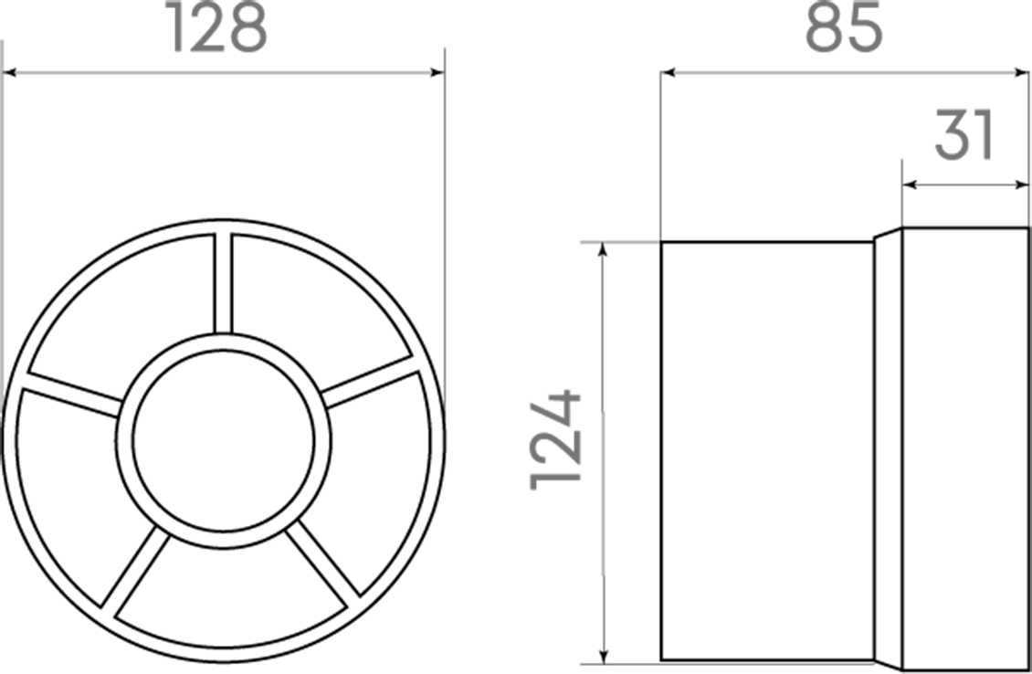 Вентилятор Кантри 125 мм 38 дБ, 245 м3/ч, 23Вт - фотография № 5