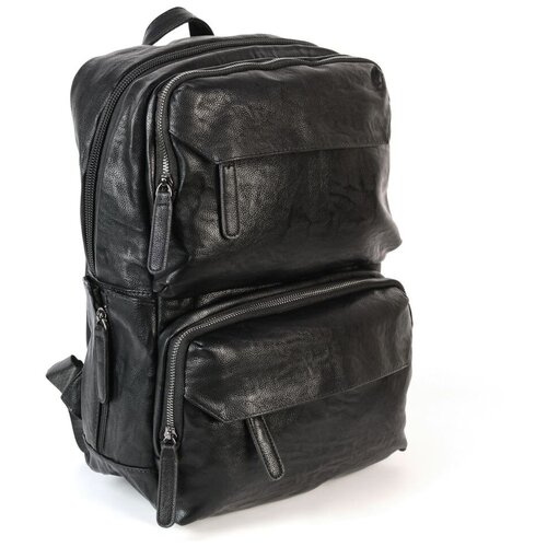 фото Рюкзак 1593 блек, фактура гладкая, черный piove