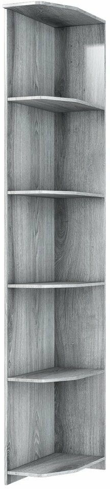 Стеллаж торцевой Hoff Сирена угловой напольный 302х2305х586 см ЛДСП цвет дуб гамильтон