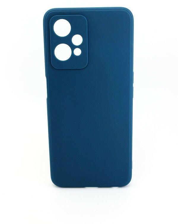 Чехол силиконовый матовый для OnePlus NORD CE2 Lite, с защитой камеры, синий