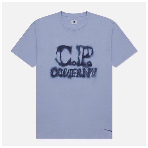 Мужская футболка C.P. Company 24/1 Jersey Blurry Logo фиолетовый, Размер S