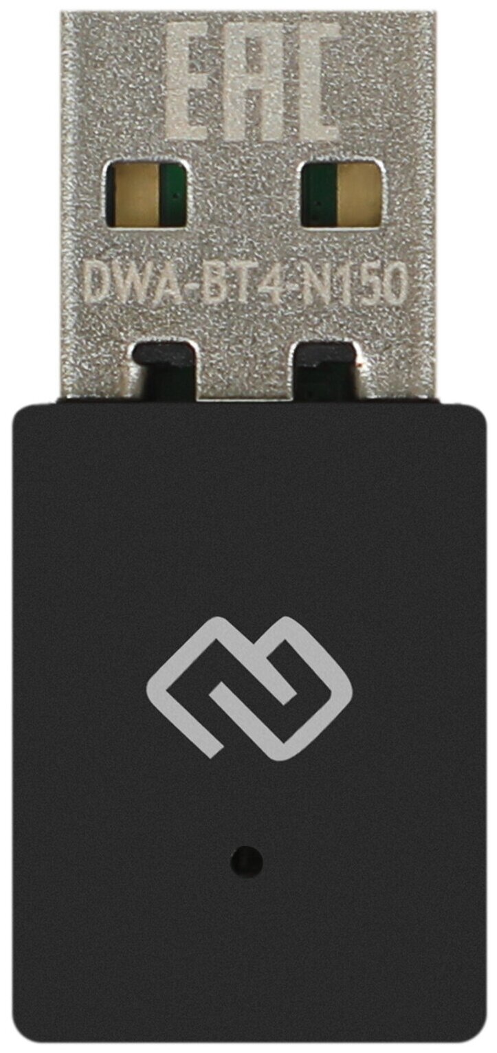 Сетевой адаптер WiFi + Bluetooth Digma DWA-BT4-N150 N150 USB 2.0 (ант.внутр.) 1ант. (упак.:1шт)