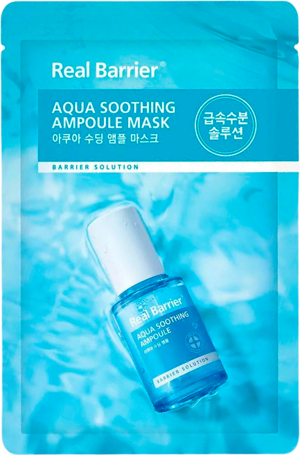 Успокаивающая ампульная тканевая маска Real Barrier Aqua Soothing Ampoule Mask 28 мл х 10 шт