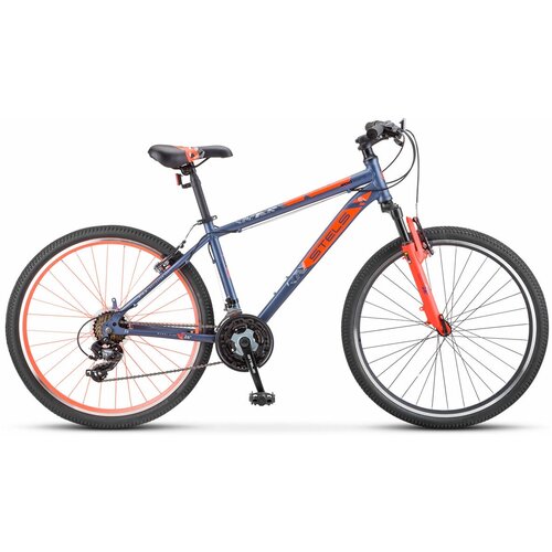 Горный (MTB) велосипед STELS Navigator 500 V 26 F020 (2022) синий/красный 18 (требует финальной сборки) горный велосипед black aqua 26 mount 1681 v matt лимонный черный