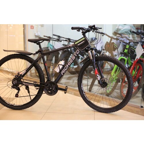 Велосипед алюминиевый Richiesto 27 размер колёс черный подростковыйвзрослыйженскиймужской 1920000₽