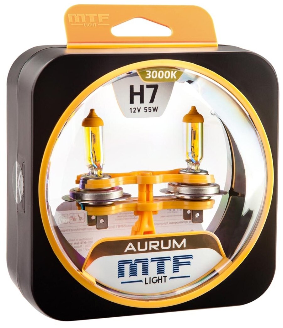 Лампа автомобильная ксеноновая MTF Light AURUM HAU1207 H7 12V 55W PX26d 2 шт - фотография № 13