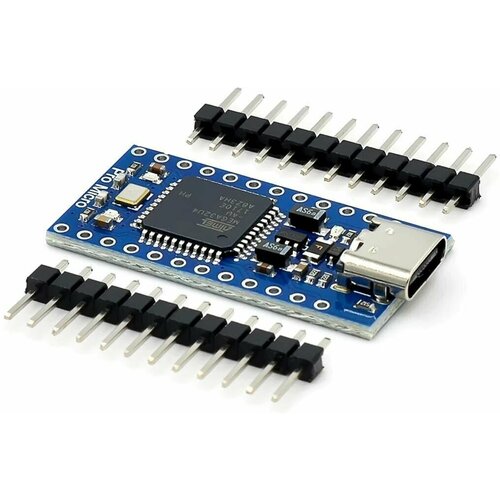 Контроллер Arduino Pro Micro Type-C USB 5V Ampertok