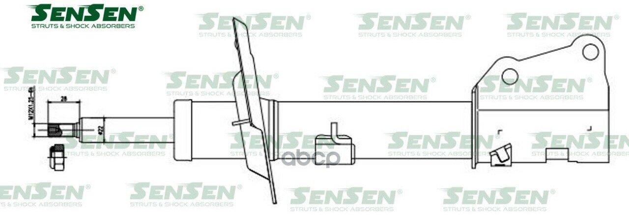 Аморт. Перед. Mercedes Citan (415) - F Renault Kangoo Ii Sensen арт. 42142172