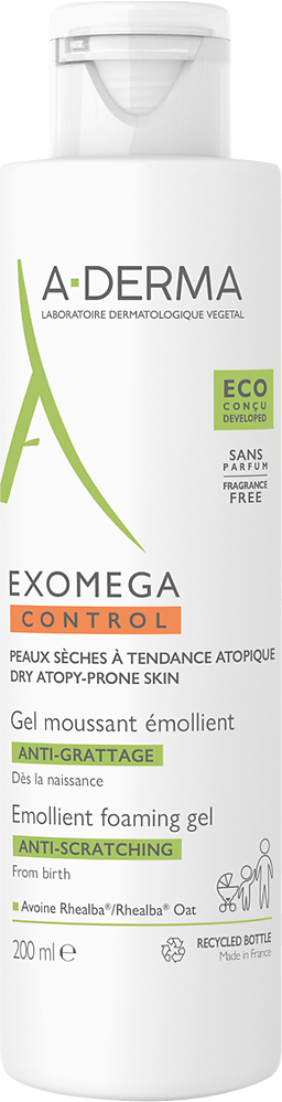 A-Derma Exomega Control гель смягчающий пенящийся для сухой кожи 200 мл 1 шт