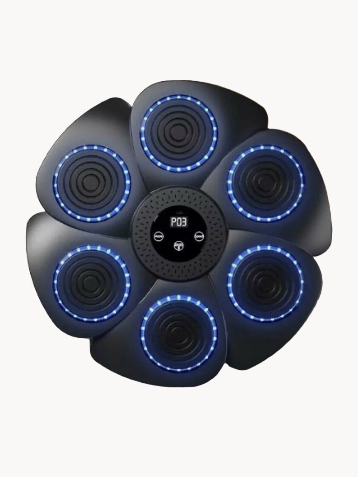 Тренажер для бокса, музыкальный тренажер для бокса груша, интерактивный набор для бокса, настенный, световые эффекты, черный