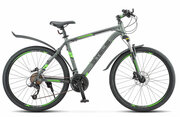 Горный велосипед Stels Navigator 640 D V010 (2023) 14.5" Серо-зеленый (137-157 см)