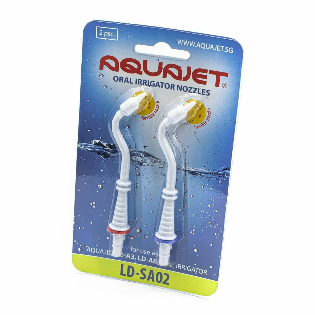 Насадки для ирригатора AQUAJET LD-SA02, 2 шт (с мягким наконечником) для LD-A8, LD-A3