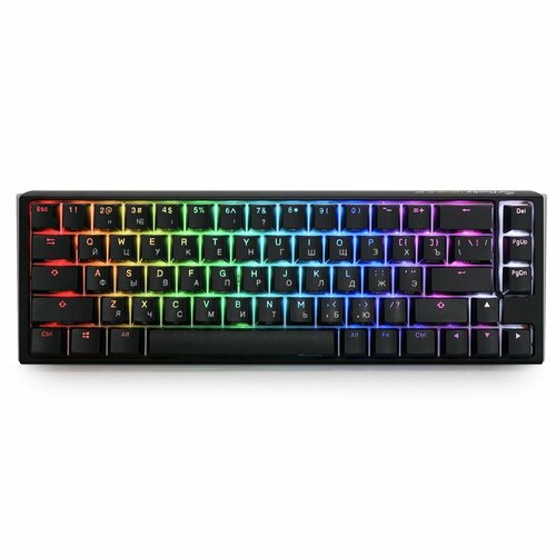 Игровая клавиатура Ducky One 3 SF Black (Cherry MX Blue) игровая клавиатура tt esports by thermaltake meka pro cherry mx blue black usb cherry mx blue черный