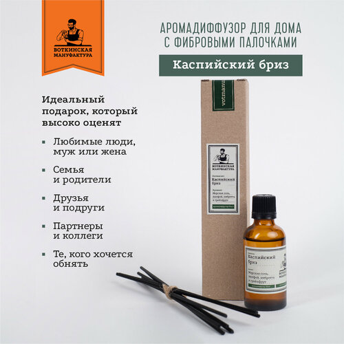 Каспийский бриз Домашний парфюм с фибровыми палочками
