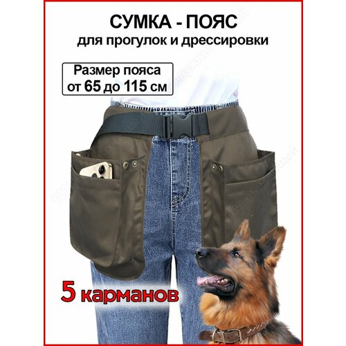 Сумка – пояс с карманами для прогулки и дрессировки собак / Сумка для лакомств