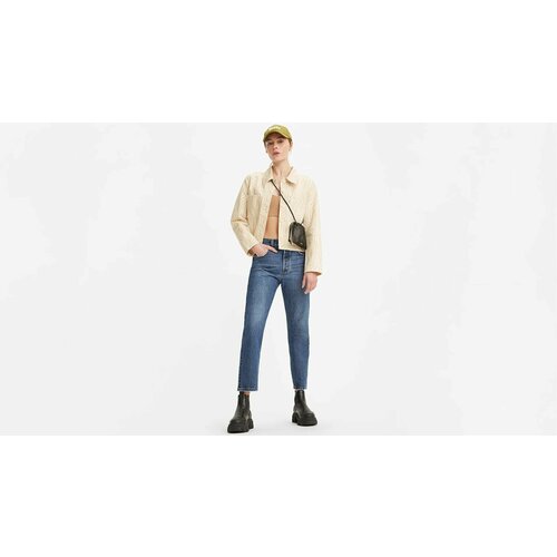 фото Джинсы levi's 501 crop, размер w29/l28, синий