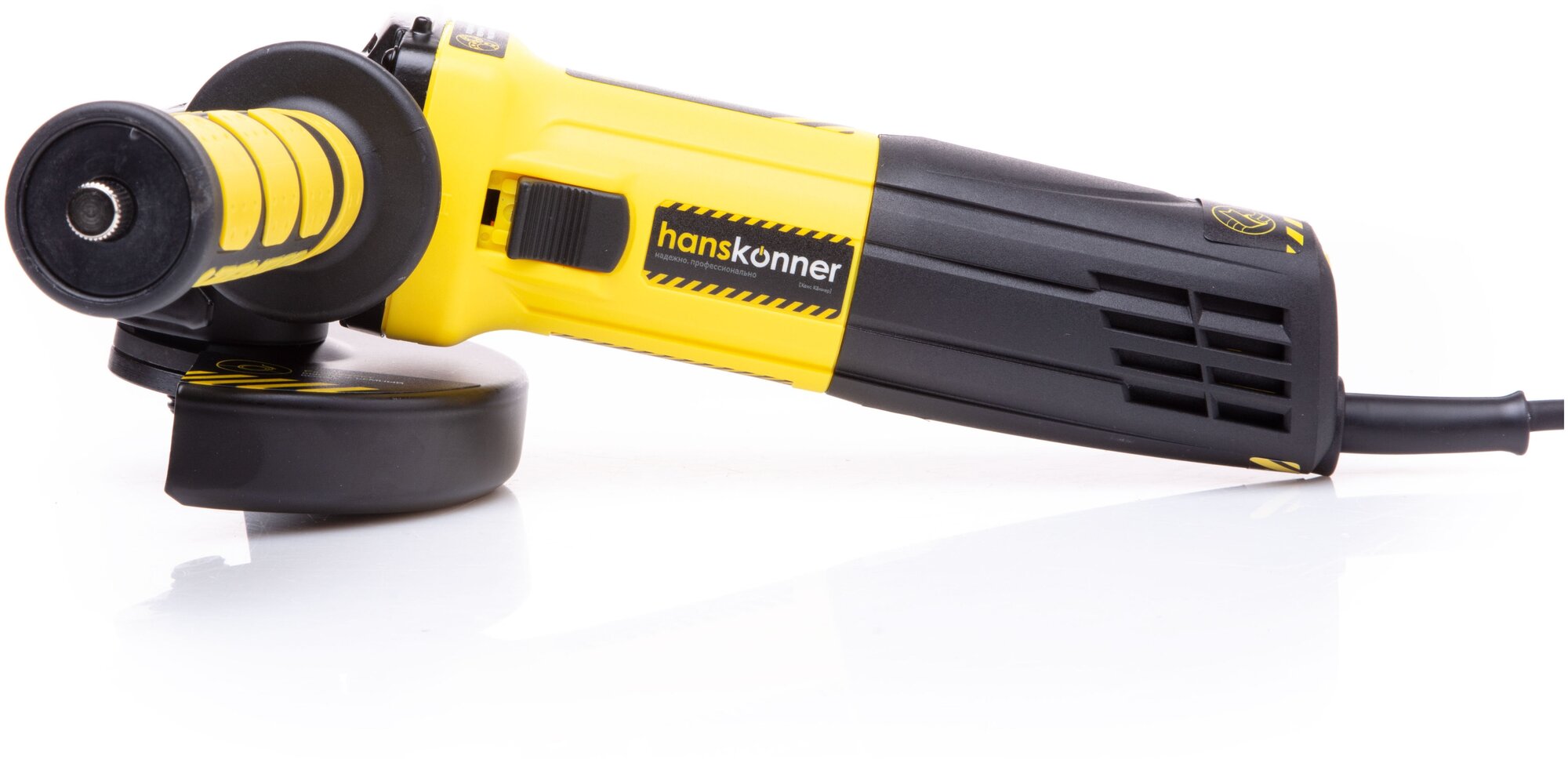 УШМ Hanskonner HAG9012TES, 125мм, 1100Вт, кейс — фото 1
