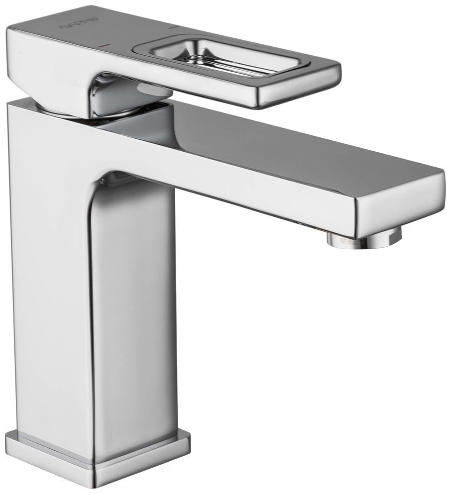 Смеситель для раковины с фиксированным изливом Gappo G1018-1 латунь, хром — фото 1