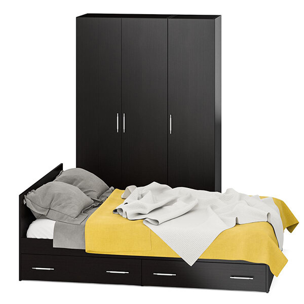 Спальня Стандарт 1-1400Я цвет венге