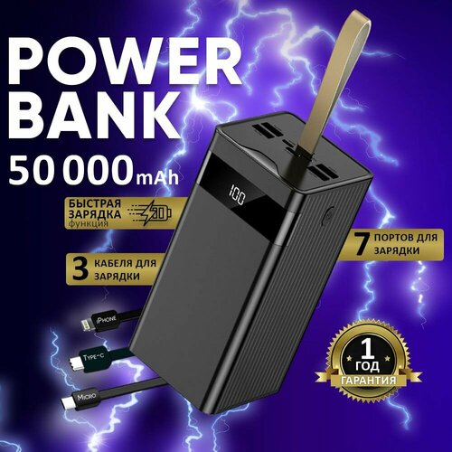 Зарядное устройство повербанк 50000 компактный 2000₽