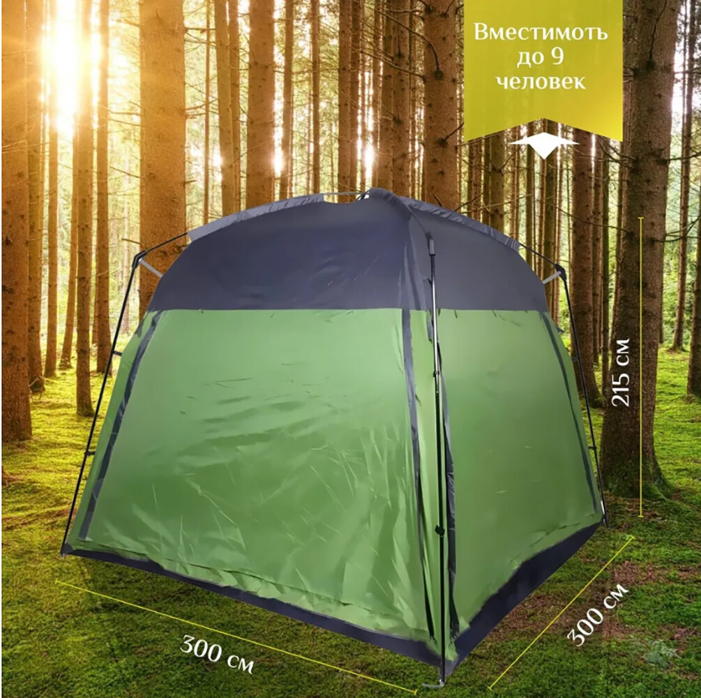 Изображение Шатер BIRDS AND FISH SKYMAN, туристический, с москитной сеткой, 3x3x2.15 м