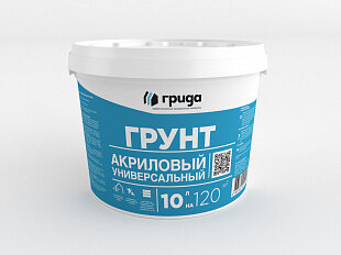 Грунтовка Универсальная  Укрепляющая Грида Зимняя 10кг Акриловая  Бесцветная  Глубокопроникающая 