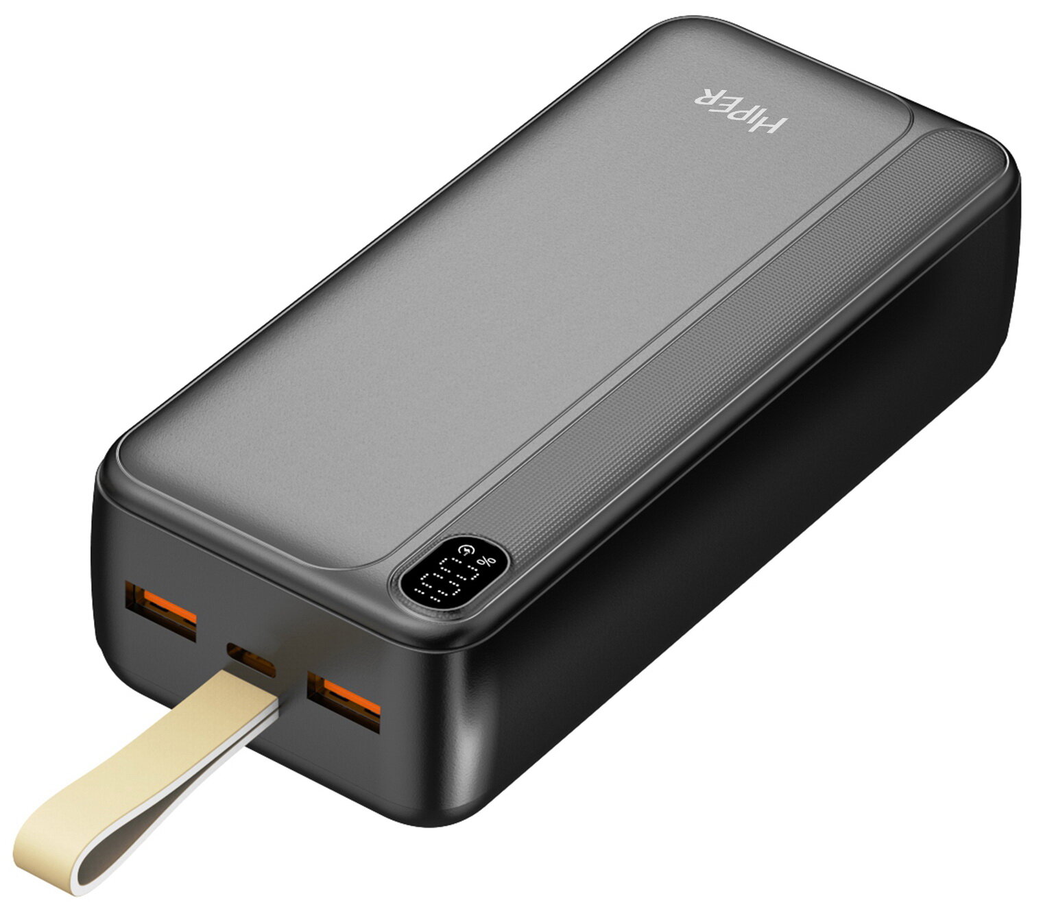 Внешний аккумулятор Hiper PRO 3XL PowerBank черный 30000 мАч быстрая зарядка