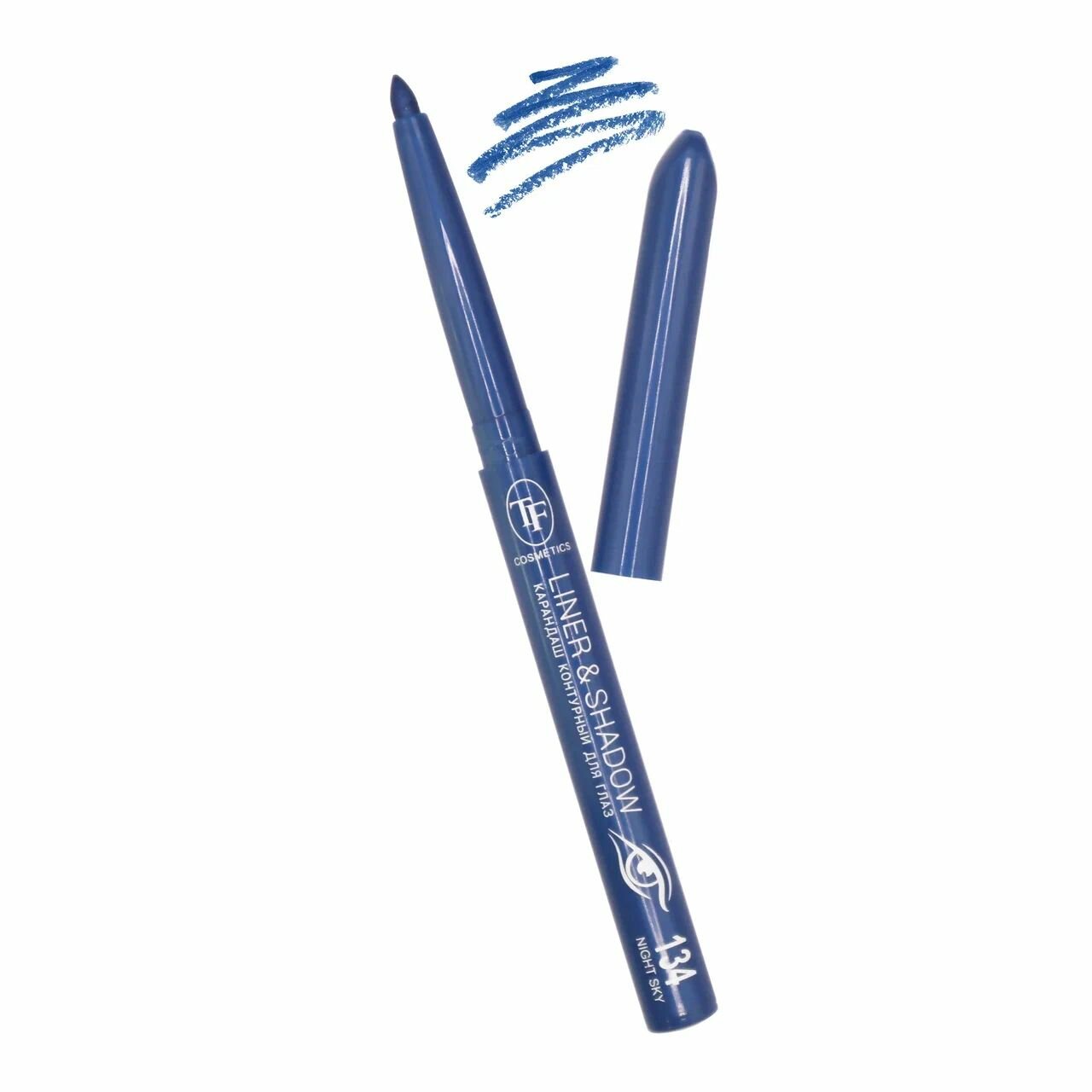 Карандаш для глаз TF Cosmetics "Liner & Shadow", контурный автоматический, тон 134, Night Sky